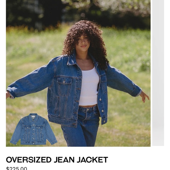 Oversized Blue Jean Jacket - Picture 1 of 1